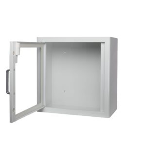 ARKY AED white indoor cabinet – Open