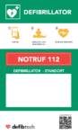 Defibrillator Notfalltafel inkl. Standortangabe