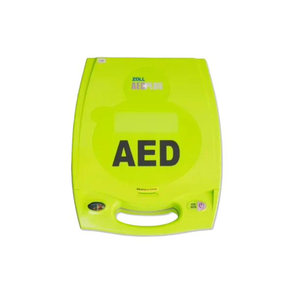ZOLL AED Plus Halbautomat Deckel mit Schriftzug
