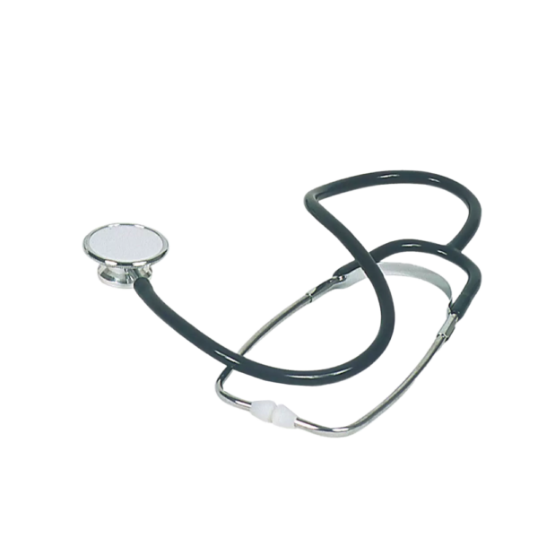 PVC Flachkopf Stethoskop mit Doppelkopf – Schwarz | Med-Comfort