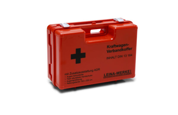ADR Gefahrgutkoffer DIN 13164 + Schutzbrille Handschuhe ABS Koffer