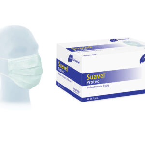 Suavel® Protec - OP Maske - EN14683 TYPII - Medizinische Maske - 3-lagig mit Ohrschlaufen