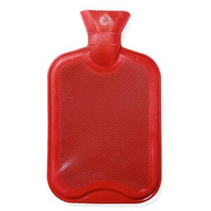 Wärmflasche ratiomed Doppellamelle Rot 1,6 L