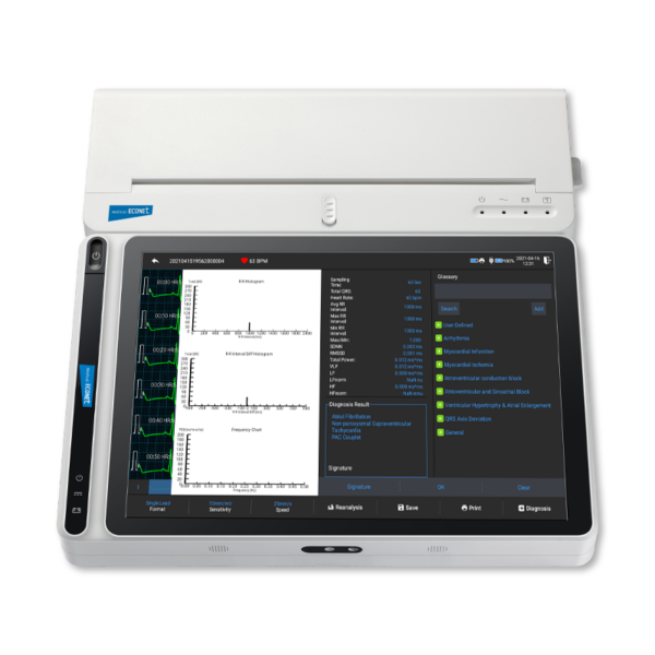 Tablet-EKG mit 10,1" Touch-Display und Dockingstation CARDIO M-PAD 10