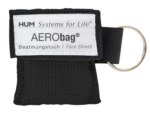 10 Stück - AERObag® – Beatmungstuch, Beatmungshilfe, Notfallbeatmungstuch, CPR Key