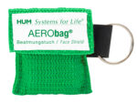 10 Stück - AERObag® – Beatmungstuch, Beatmungshilfe, Notfallbeatmungstuch, CPR Key