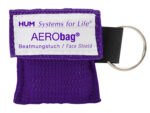 10 Stück - AERObag® – Beatmungstuch, Beatmungshilfe, Notfallbeatmungstuch, CPR Key