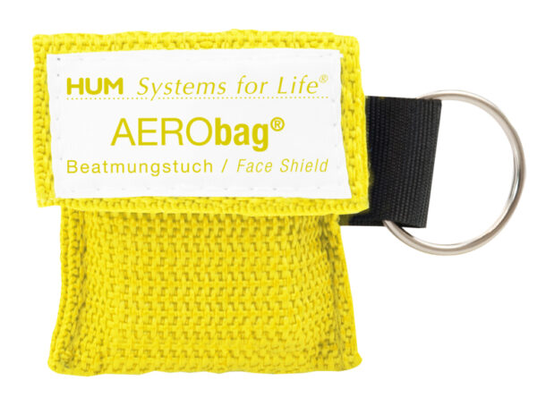 10 Stück - AERObag® – Beatmungstuch, Beatmungshilfe, Notfallbeatmungstuch, CPR Key