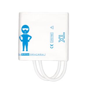 NiBP-Einweg-Manschette, 2-Schlauch, Erw. XL 26-45 cm, mit Adapter