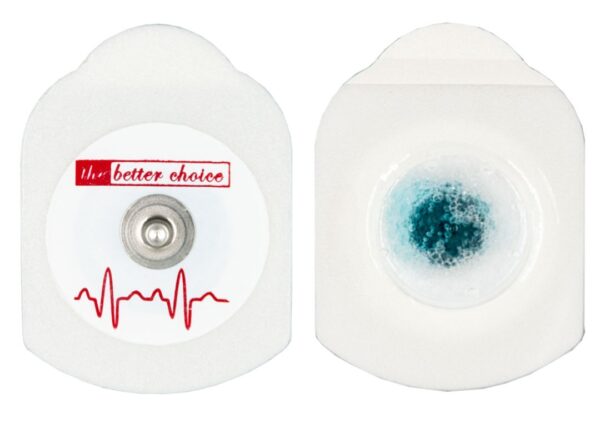 EKG-Notfall-Elektrode, Liquid Gel, 36 x 51 mm, rot, 1.200 Stück