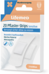 Lifemed® Pflaster-Strips „Sensitive“ – weiß, hautfreundlich (20 Stück, 2 Größen)
