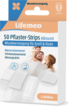 50 Lifemed Pflaster-Strips halbtransparent „Allround“ – 4 Größen