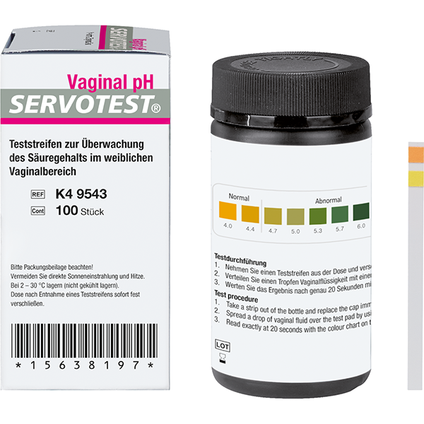 SERVOTEST Vaginal pH-Teststreifen (100 Stück)