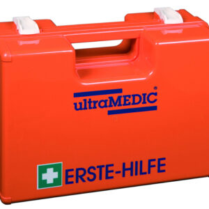 Erste-Hilfe-Koffer ultraBOX SUPER II mit Wandhalterung – DIN 13169:2021