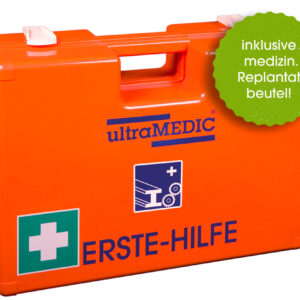 Erste-Hilfe-Koffer METALL mit Spezialfüllung inkl. med. Replantatbeutel