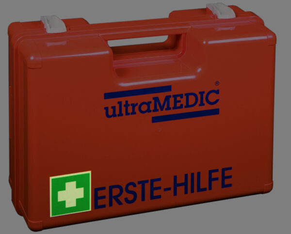Erste-Hilfe-Koffer ultraBOX SELECT BRIGHT mit Wandhalterung; Füllung DIN 13169:2021