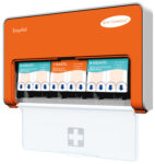 EasyAid Pflasterspender mit Füllung Standard I – Wandspender inkl. 90 Pflasterstrips